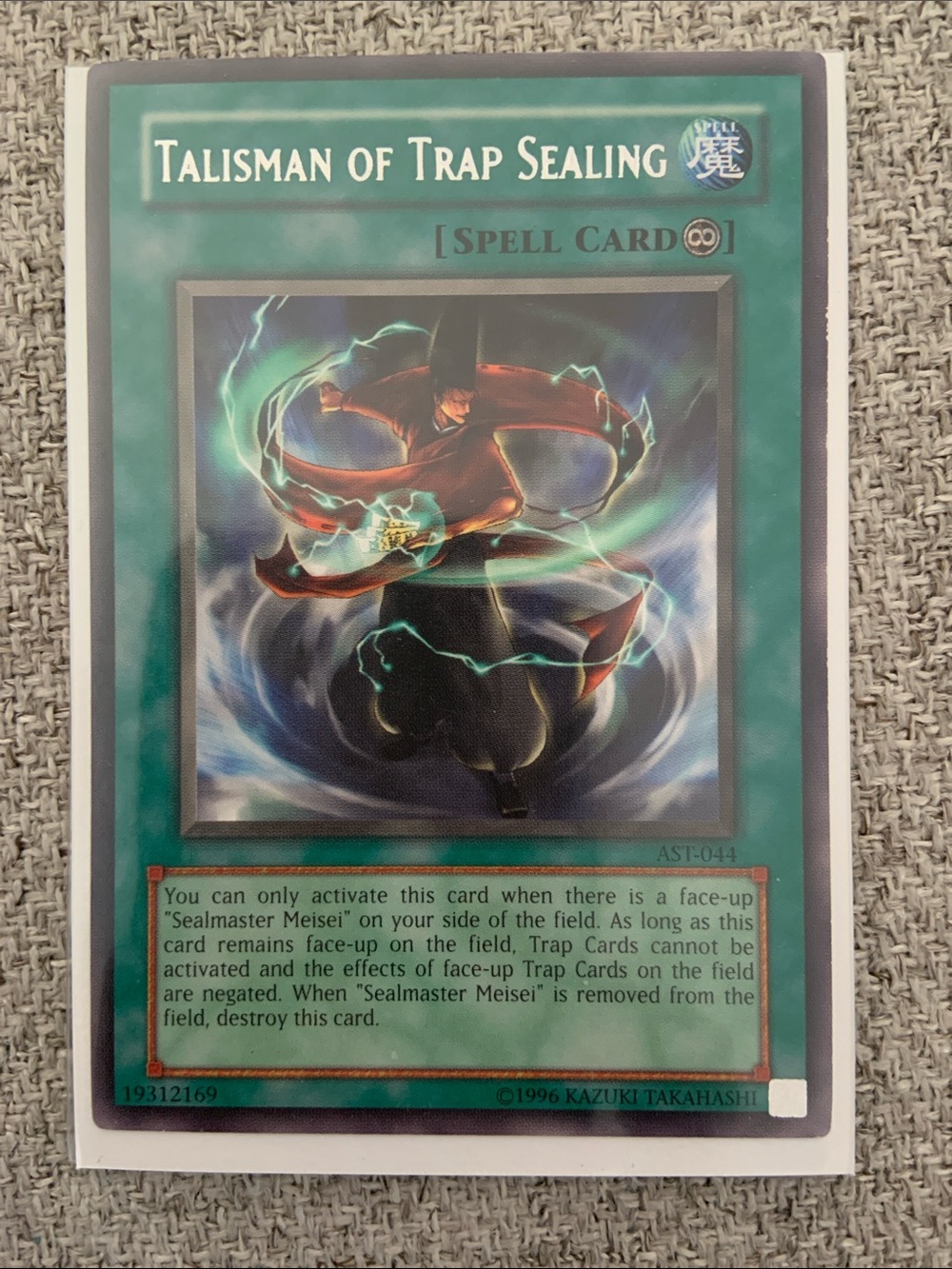 Talisman of Trap Sealing Trading Card - Yu-Gi-Oh Spell Card
